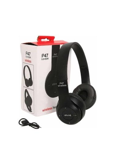 Wireless 5.0 Bluetooth Kablosuz Kulaklık Anc Özellikli Kulak Üstü Ayarlanabilir