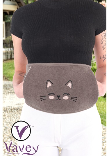 Yeni Nesil Sıcak Soğuk Regl Kemeri Kedicik Kahve