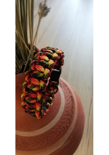 Paracord Bileklik L Çok Renkli