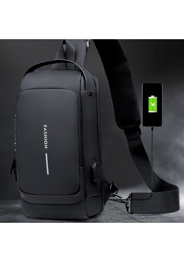 Createtech Usb Şarjlı Su Geçirmez Sırt Çantası - Hırsızlığa Karşı, Kadın/erkek Yürüyüş Çantası Çok Renkli