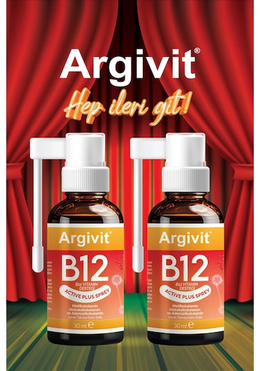 Argivit Active Plus B12 Vitamin Sprey 2 x 30 ML