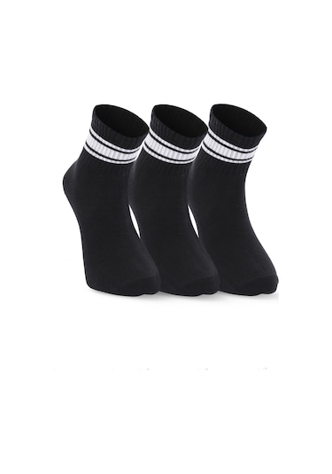 Slazenger Jelly 3 Lü Erkek Siyah Çorap Siyah