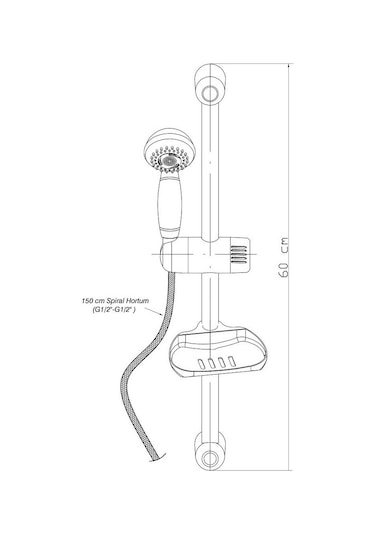 Gpd Sürgülü Duş Seti 3 Fonksiyonlu Dst16 Diğer