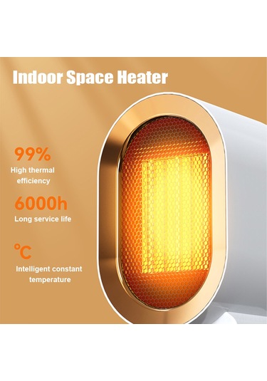 Mufunye "taşınabilir 1200w Hızlı Isıtıcı - 2 Hız Ayarlı, Devrilme Emniyetli Ofis/ev Isıtma Fanı"