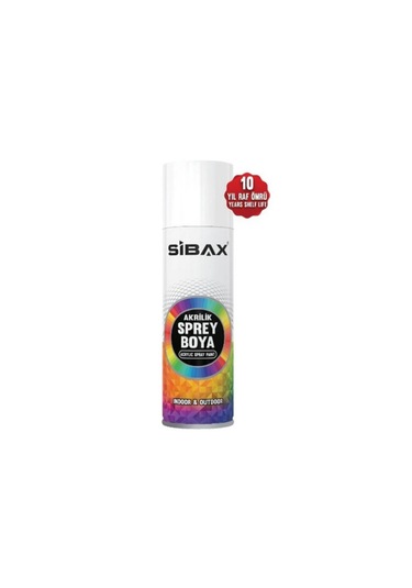 Sibax 250 Ml Akrilik Sprey Boya Parlak Siyah Ral9005