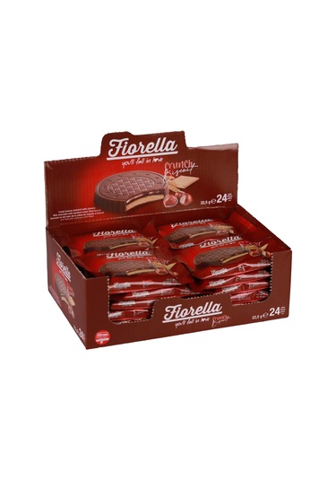 Fiorella Fındık Kremalı Çikolatalı Bisküvi 22,5 Gr. 24'lü (1 Kutu)