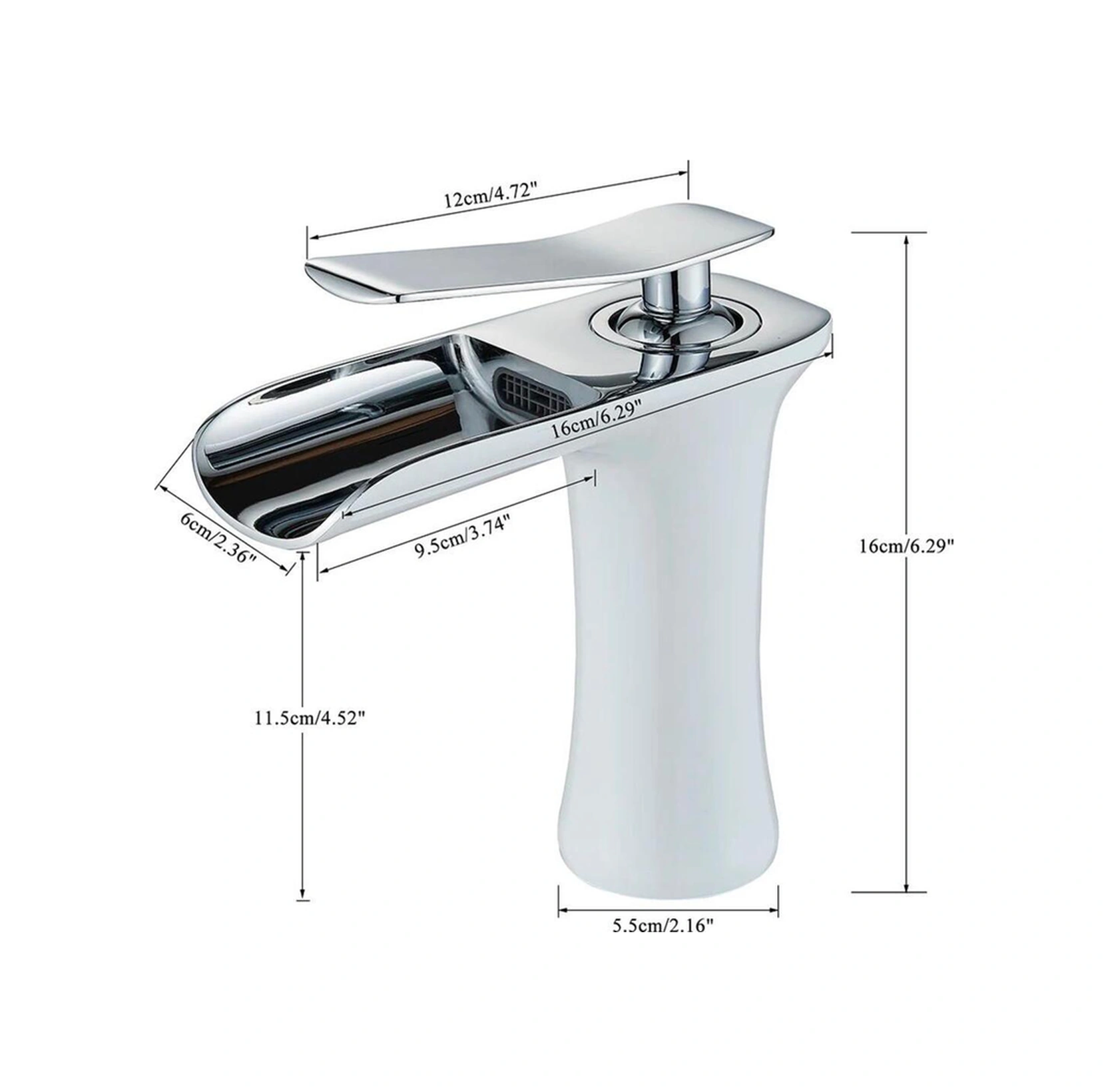 Boheme Fleko Şelale Lavabo Bataryası Şık Tasarım- Yüksek Kalite Krom