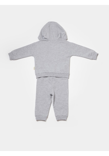 BabyCosy Organik Kapüşonlu Sweatshirt & Pantolon Seti 001