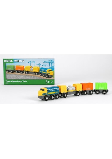 Brio World 3 Vagonlu Kargo Treni 33982