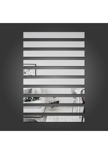 Akrilik Dekoratif Duvar Aynası 5*50 Cm Şeffaf