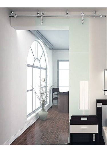 Ht-8101E-Set Lama Paslanmaz Sürme Cam Kapı Mekanizma Seti