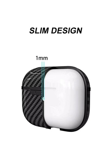 Honmex Airpods Uyumlu Pro İçin Tpu Koruyucu Kılıf - Karbon Fiber Desenli, Su Geçirmez, Taşınabilir Kulaklık Kutusu Lacivert Diğer