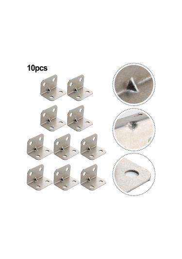 10 Adet Köşe Kodu 30 20mm Yataklar Fırçalanmış Korozyona Dayanıklı