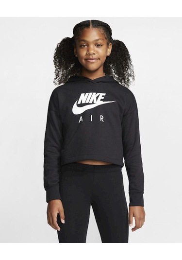 Nıke Aır Hoodıe Kız Çocuk Kapş.crop Sweatshırt Cj7413-010