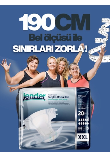 Bel Bantlı Hasta Bezi 2xl 20'li 3 Paket 2XL