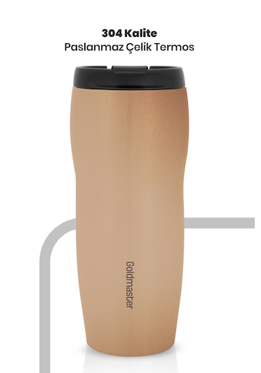 Goldmaster Flex Gm-tm01g Çelik Termos Bardak Gold Rose Gold