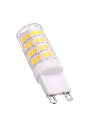 Ac220-240v 5w Led Mısır Ampulü 45w Halojen Ampul Eşdeğeri Yedek 400lm 5 Paket G9 Taban Tutucu Soket Sıcak Beyaz Masa Lambası Dolap Yatak Odası Oturma Odası Restoran Çalışma Odası