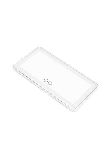 Pazly Araba Güneşlik Ayna Usb Şarj Edilebilir Kozmetik Makyaj Aynası 3 Işık Modlu Dokunmatik Ekran - Beyaz, Renk: Mavi