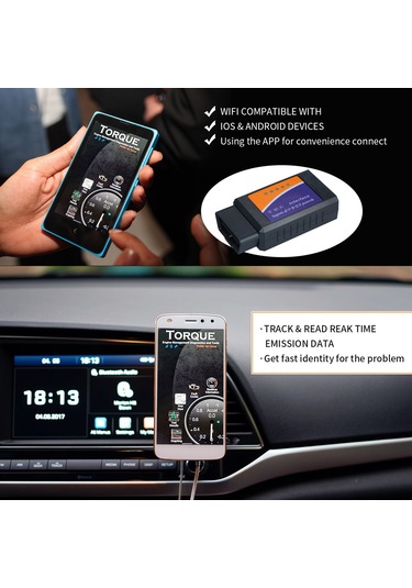 Maiyame Otomobil Arıza Tespit Cihazı - Wifi O-b-d2 Diagnostic Araç Arıza Tespit Aleti