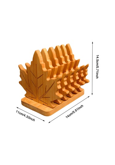 Suntek 6 Parça Güz Yaprakları Bardak Restoran Buzdolabı Yemek Kare Taban L Diğer