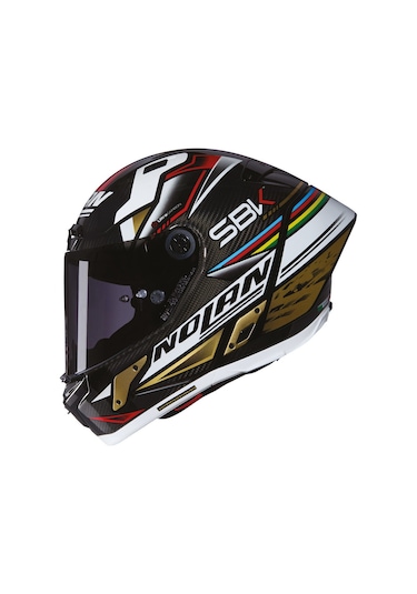 Nolan X804 Rs Sbk Siyah Camlı Karbon Kapalı Kask