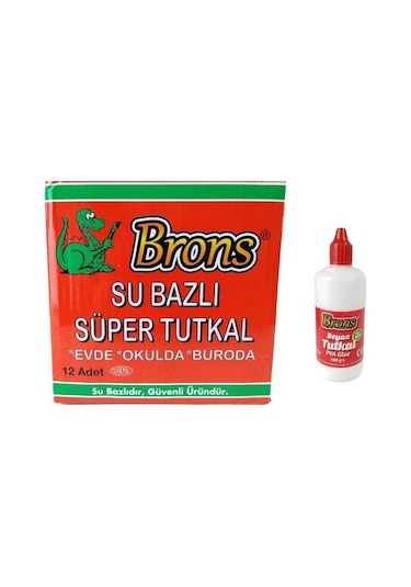Brons BR-408 Su Bazlı Beyaz Tutkal 100 gr 12'li