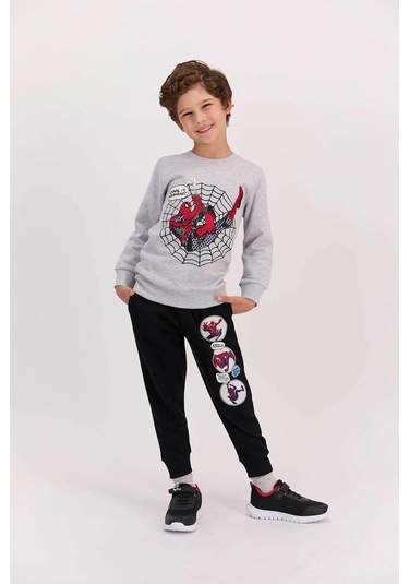 Spiderman Spıder-man Erkek Çocuk Eşofman Takımı D4620-3 22k Gri Melanj