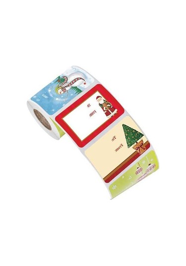 Trendooze Zarflar, Rulo Olmayan Noel Kutuları Kiremiti, Kapı İçin Hediye Etiketler Dayanıklı Çıkartmaları Alan - Xe
