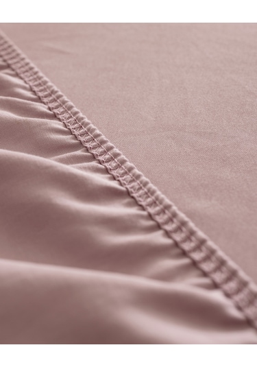 Ciel Tek Kişilik Plus %100 Pamuk Lastikli Saten Çarşaf - Açık Mürdüm 8684427179567 Çok Renkli