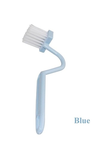 Novahub Mavi Banyo Temizleme Aksesuarları Tuvalet Temizleme Fırçası Taşınabilir Tuvalet Fırçası Köşe Bükme Kolu İle Scrubber Kavisli Temizleme Araçları Mavi