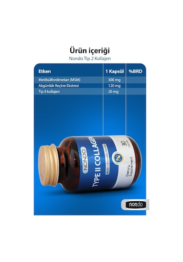 Nondo Tip 2 Kollajen 30 Kapsül