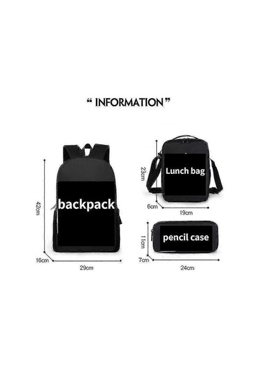 Pop It Print Okul Çantası Çocuk Sırt Çantası Veya Öğle Yemeği Çantası Veya Kalem Çantası Veya Çocuklar İçin Üç Parçalı Set Hediyeleri Diğer