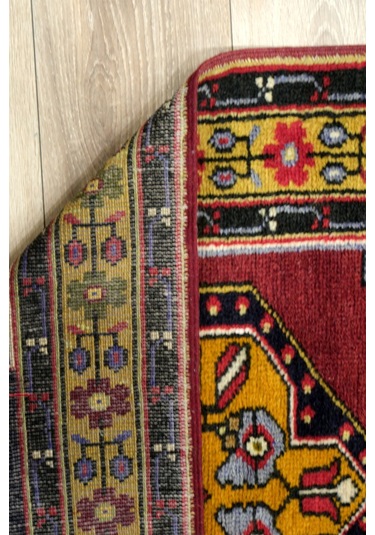 Anatolia El Dokuma Halısı - %100 Doğal Yün - Leh1004500163 Kırmızı