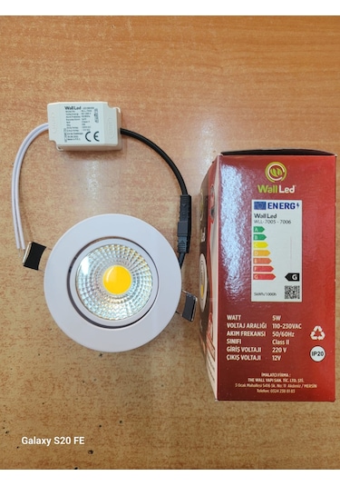5 Watt Beyaz Kasa Günışığı Cob Ledli Downlight Spot 10 Lu Paket