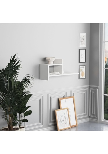 Hisar Duvar Rafı Beyaz