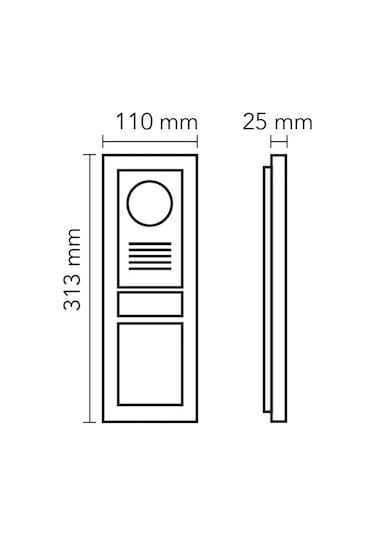 Audıo 003002 Bus Plus 2x16 Ve 4x16 Lcd Ekranlı Zil Paneli Mekanik Butonlu Siyah Şase