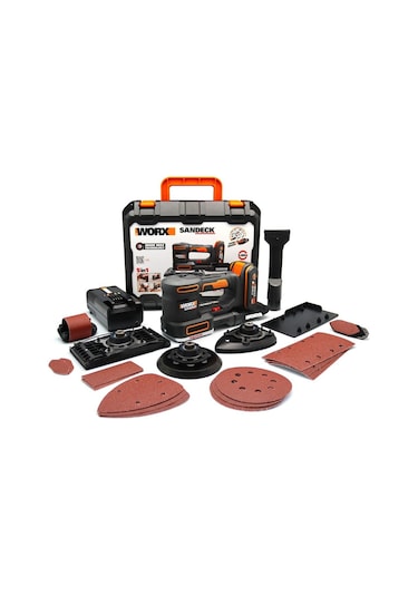 Worx WX820 20 V 2.0 Ah Li-ion Profesyonel Devir Ayarlı Çok Amaçlı Şarjlı Zımpara