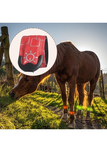 Homyl Açık At Binme Koşu Için Led Ayak Bileği Kırmızı Kırmızı