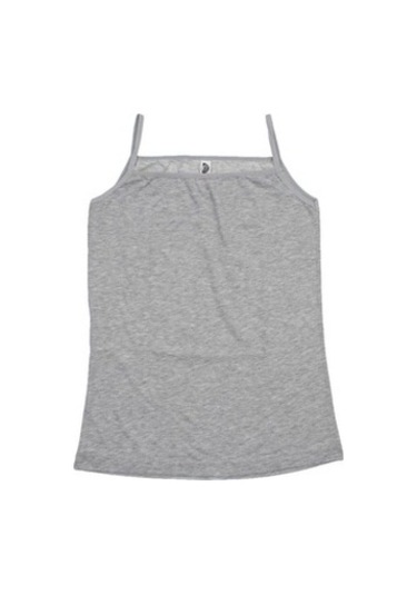 Gümüş Kadın Likralı Ip Askılı Düz Biyeli Atlet 4047 - 3 Adet