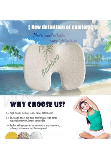 Oturma Minderi Bel Yastığı Bel Destek Yastığı Ortopedik Yastık