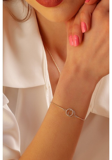 14 Ayar Altın Bileklik Kelepçe Çift Alyans Modeli 7,00 Cm Çapında Sarı Altın