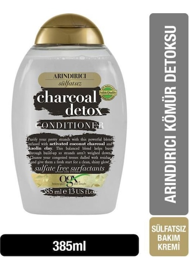 Organix Charcoal Detox Saç Kremi 385 ML