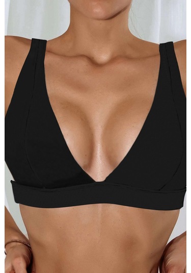 Angelsin Bikini Üstü Siyah