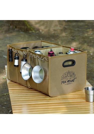 Homyl Açık Hava Kamp Saklama Çantası Pişirme Gereçleri Haki Haki