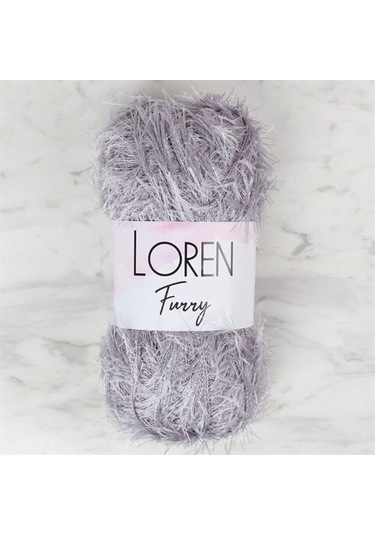 Loren Furry Gri El Örgü İpi - Rf006 - 34045