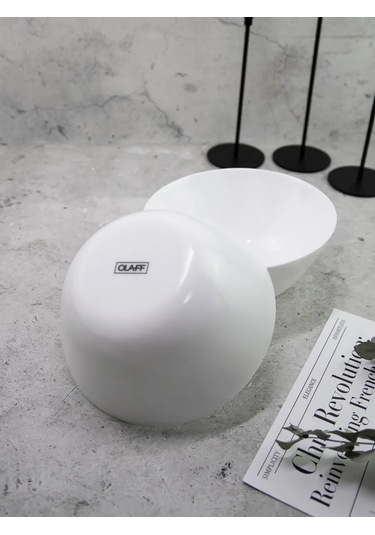 Olaff Lux Salata Kaseleri Seti, Seramik, 2 Parça, 1100 Ml 323349530 Beyaz