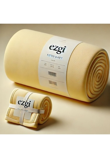 Tek Kişilik 120 X200 Sarı Ranforce Lastikli Çarşaf Ve Yastık Kılıfı Sari