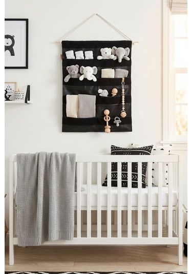 Duvar Kapı Askılık Organizer Well Siyah Çok Renkli