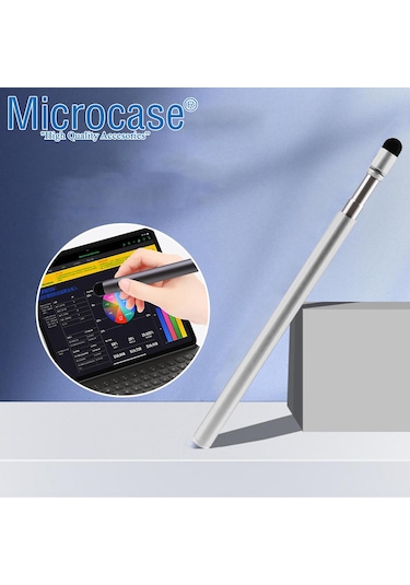 Teleskopik Stylus Akıllı Tahta Sunum Kalemi 37 cm AL3459 Gümüş