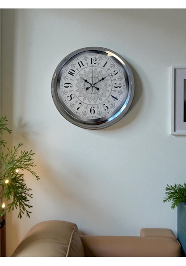 Zentime 40 Cm Krom Elegance Duvar Saati çok Renkli